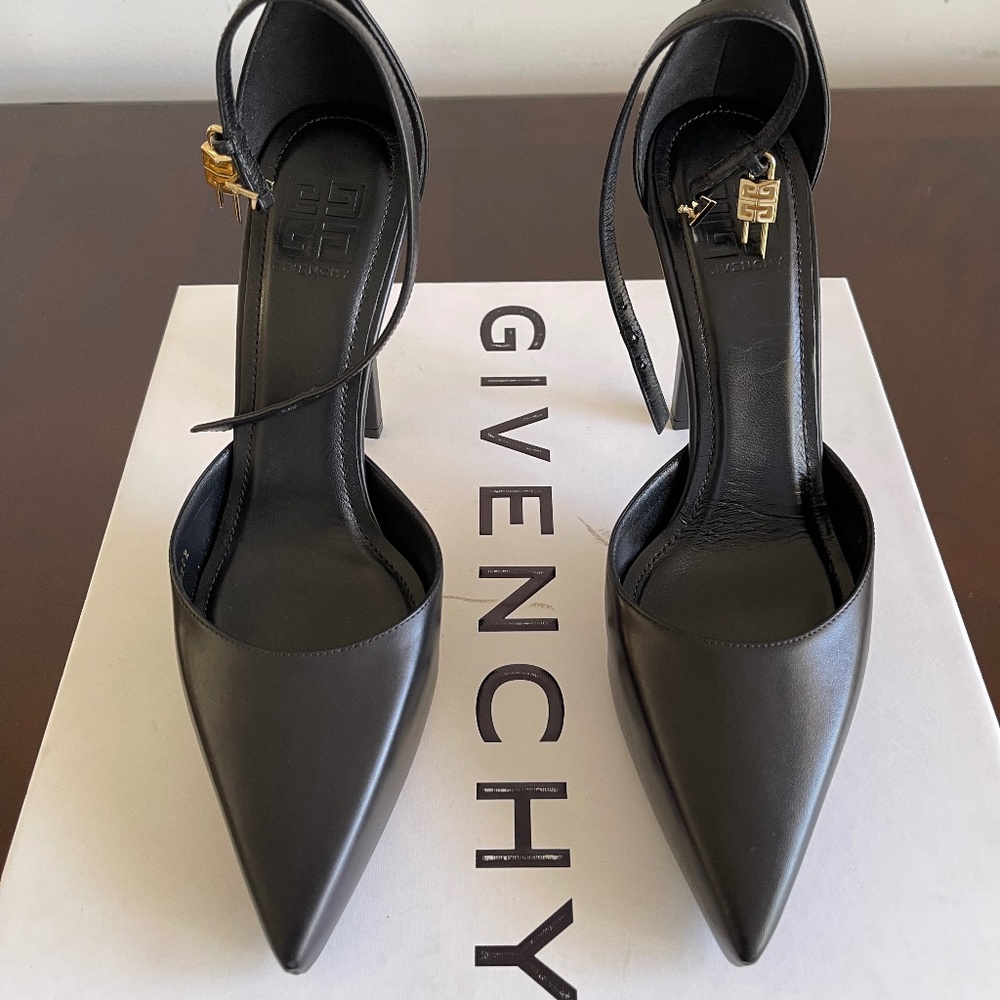 Givenchy Size 8.5 (39.5) G-Lock Pointed Toe Platf… - image 1